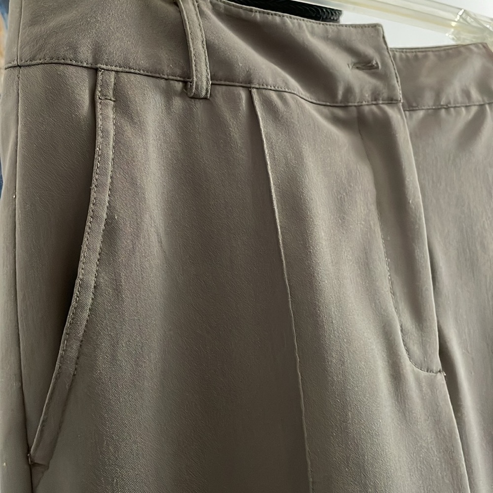 Rafaella Suit Pants Jacket Women Size 10 Deep Olive Fitted Straight Leg Career - Picture 16 of 16